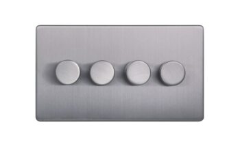 area-4-gang-dimmer-light-switch-brushed-chrome-front
