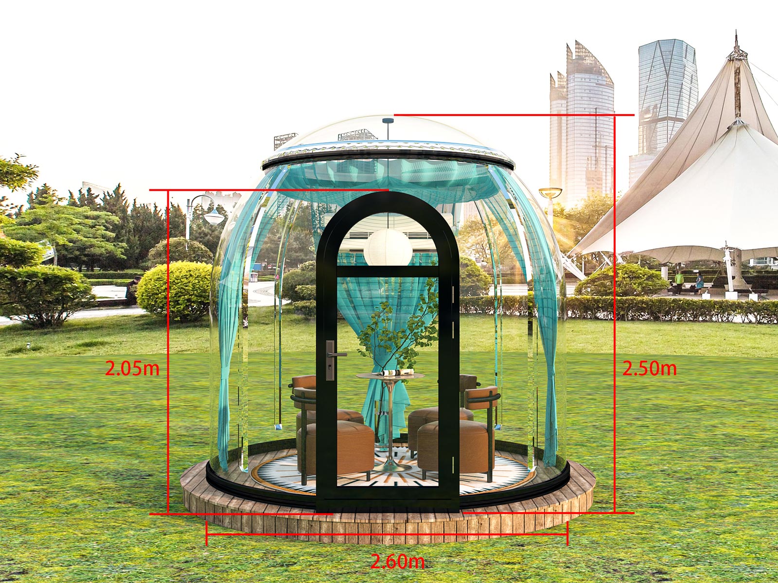 area-polycarbonate-dome-2600-dimensions