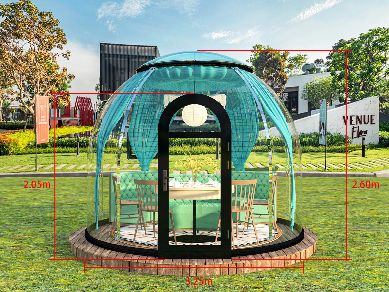 area-polycarbonate-dome-3250-dimensions