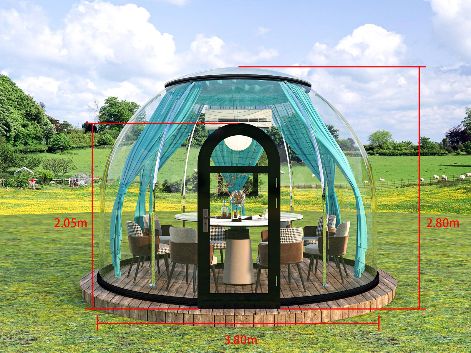 area-polycarbonate-dome-3800-dimensions