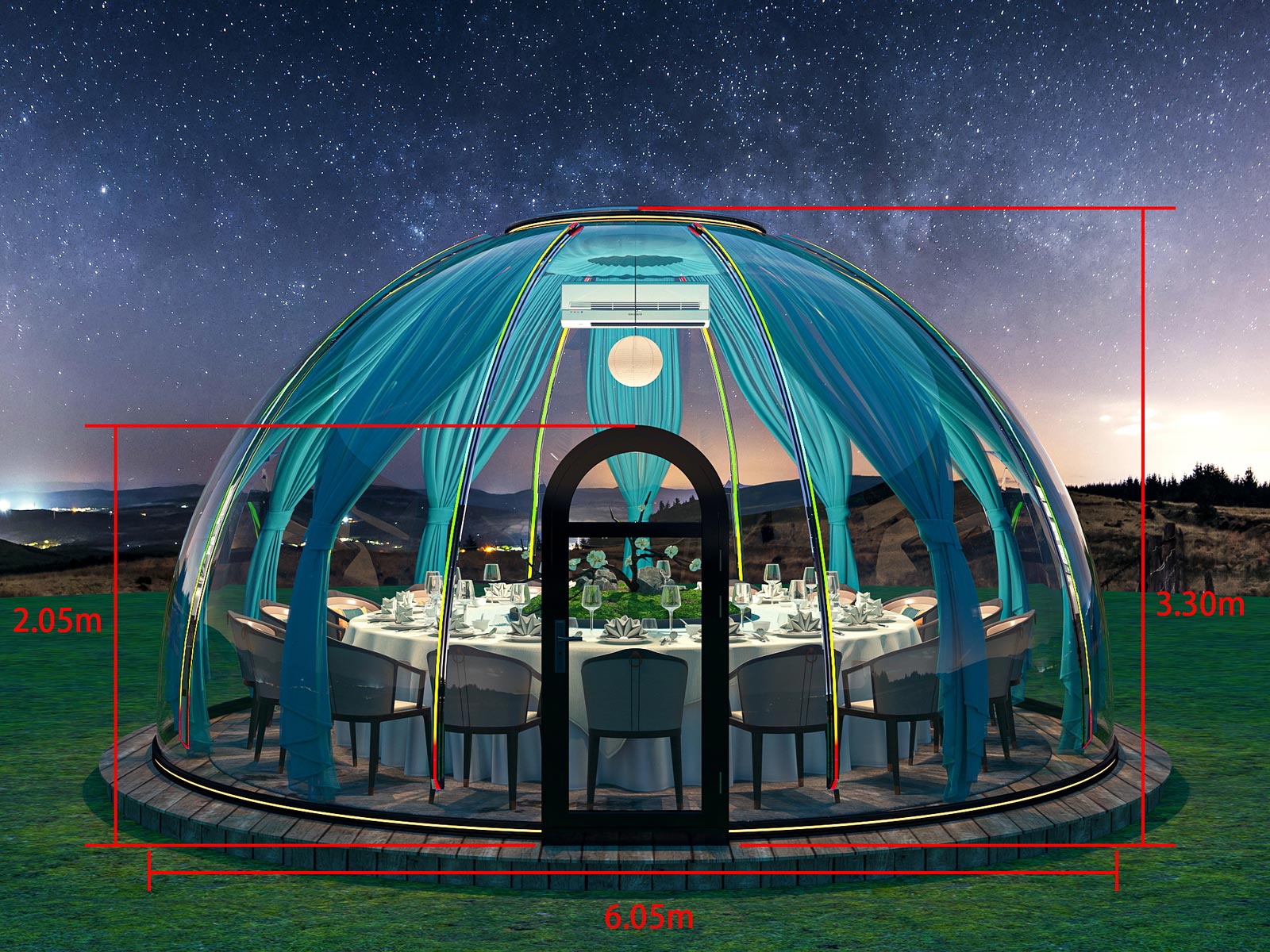 area-polycarbonate-dome-6050-dimensions